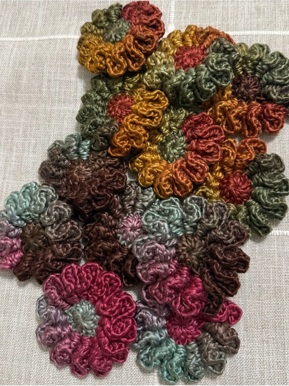 Handmade crochet flower